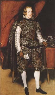 Diego Velazquez Portrait of Philip IV of Spain in Brown and Silver (mk08) Spain oil painting art